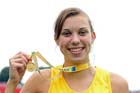 Robyn Petitt (Sussex) winner of the Inter Girls High Jump.